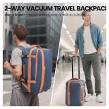 Fanwoli Vacuum Rolling Travel Backpack/Carry-On Luggage