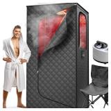 Ouluu Infrared Portable Steam Sauna with Red Light