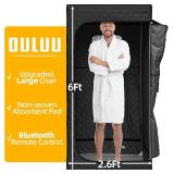 Ouluu Infrared Portable Steam Sauna with Red Light