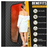 Ouluu Infrared Portable Steam Sauna with Red Light
