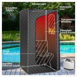 Ouluu Infrared Portable Steam Sauna with Red Light