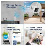 Swann All Secure 600 3-Camera 8-Channel 2K Wire-Free HD Wireless NVR Security System