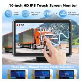 Losuudy 4-Channel Backup Camera Dash Cam System for Larger Vehicles