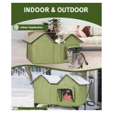 Guzrok Heated Outdoor Cat House