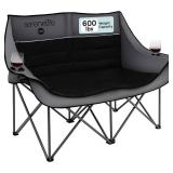SereneLife 2 Person Camping Loveseat Chair