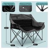 SereneLife 2 Person Camping Loveseat Chair