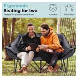 SereneLife 2 Person Camping Loveseat Chair