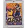 Kobe Bryant Shaquille O'Neal 1999 SkyBox Hoops Allies #1 - Los Angeles Lakers Basketball Card in Magnetic One Touch