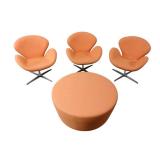 3 Chairs & Ottoman
