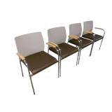 4 Keilhauer Flit Chairs with arms