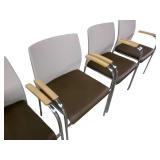 4 Keilhauer Flit Chairs with arms