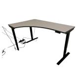 Power Sit Stand Adjustable Desk Right Return