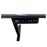 Power Sit Stand Adjustable Desk Left Return