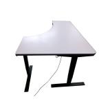 Power Sit Stand Adjustable Desk Left Return