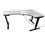 Power Sit Stand Adjustable Desk Left Return