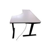 Power Sit Stand Adjustable Desk Left Return