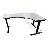 Power Sit Stand Adjustable Desk Left Return