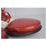 Red and White Clown Shoes, Size 8.5
