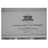 Department 56 Heritage Village Sleigh and Eight Reindeer Set