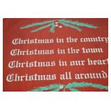 Round Wooden Christmas Wall Plaque 15in Holiday Decor