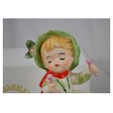 Lefton Little Drummer Boy Christmas Music Box Figurine Japan