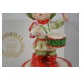 Lefton Little Drummer Boy Christmas Music Box Figurine Japan