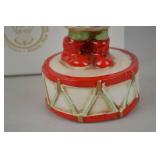Lefton Little Drummer Boy Christmas Music Box Figurine Japan