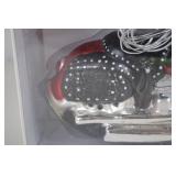Mercury Glass Motorcycle Ornament Handpainted in Box