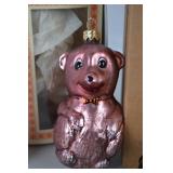 Holiday Ornament Lot: Glass Bear, Carrot, Bunny, Pine Cone, and More