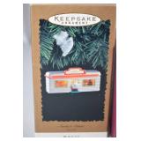 Holiday Christmas Decor Lot: Hallmark Ornament, Coca-Cola Ball, Snowman, Strawberry & Hat