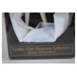 Ladies With Elegance Collection Glass Ornament in Box