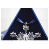 Crystal Christmas Ornament Lot: Swarovski, Orrefors, Princess House, Gorham