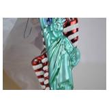 Christopher Radko Statue of Liberty Christmas Ornaments, 2 Pc