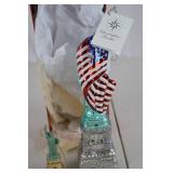 Christopher Radko Statue of Liberty Christmas Ornaments, 2 Pc