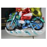 Christopher Radko Harley-Davidson Santa Ornament with Box