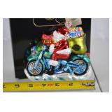 Christopher Radko Harley-Davidson Santa Ornament with Box