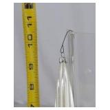 9-Piece Pearlized Glass Icicle Christmas Ornaments, 11-Inch