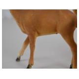 Set of 3 Flocked Deer Figurines - Buck, Doe, and Fawn