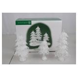 Department 56 Icy Trees Small Set Christmas Village Decor