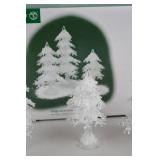 Department 56 Icy Trees Small Set Christmas Village Decor