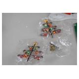 Dept 56 Glass Ornament Works North Pole Series w/ Box & Accessories