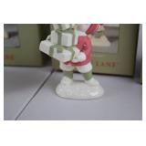 Department 56 Holly Lane Simple Traditions Christmas Figurines (4) with Boxes