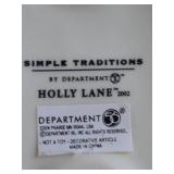 Department 56 Holly Lane Simple Traditions Christmas Figurines (4) with Boxes