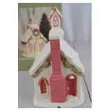Department 56 Holly Lane Holly Chapel Lighted Christmas Village House