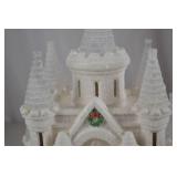 Lighted Christmas Snow Castle Palace Holiday Decor