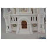 Lighted Christmas Snow Castle Palace Holiday Decor
