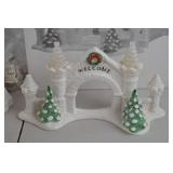Lighted Christmas Snow Castle Palace Holiday Decor
