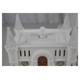 Lighted Christmas Snow Castle Palace Holiday Decor