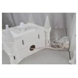 Lighted Christmas Snow Castle Palace Holiday Decor