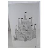 Lighted Christmas Snow Castle Palace Holiday Decor